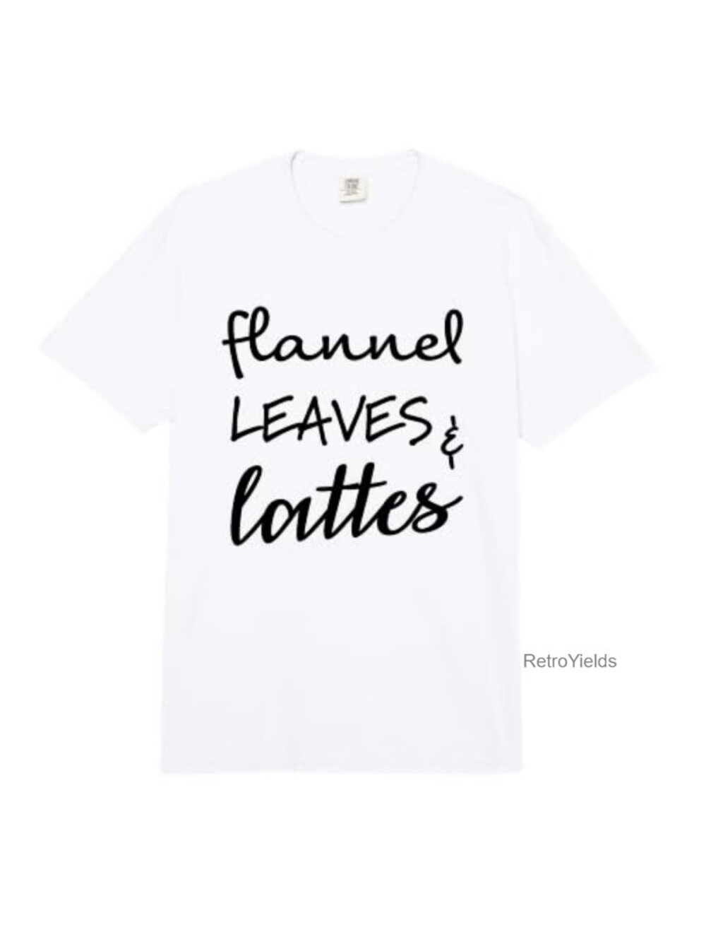 Flannel Leaves and Fall Lattes Heavyweight T-Shirt